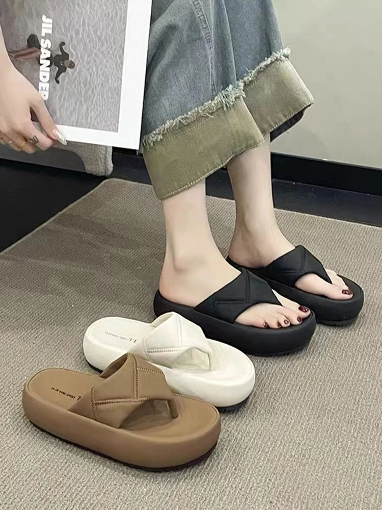 小敏家 清货 就几双~ 高级简约人字拖鞋超火夹脚法式凉拖鞋1372