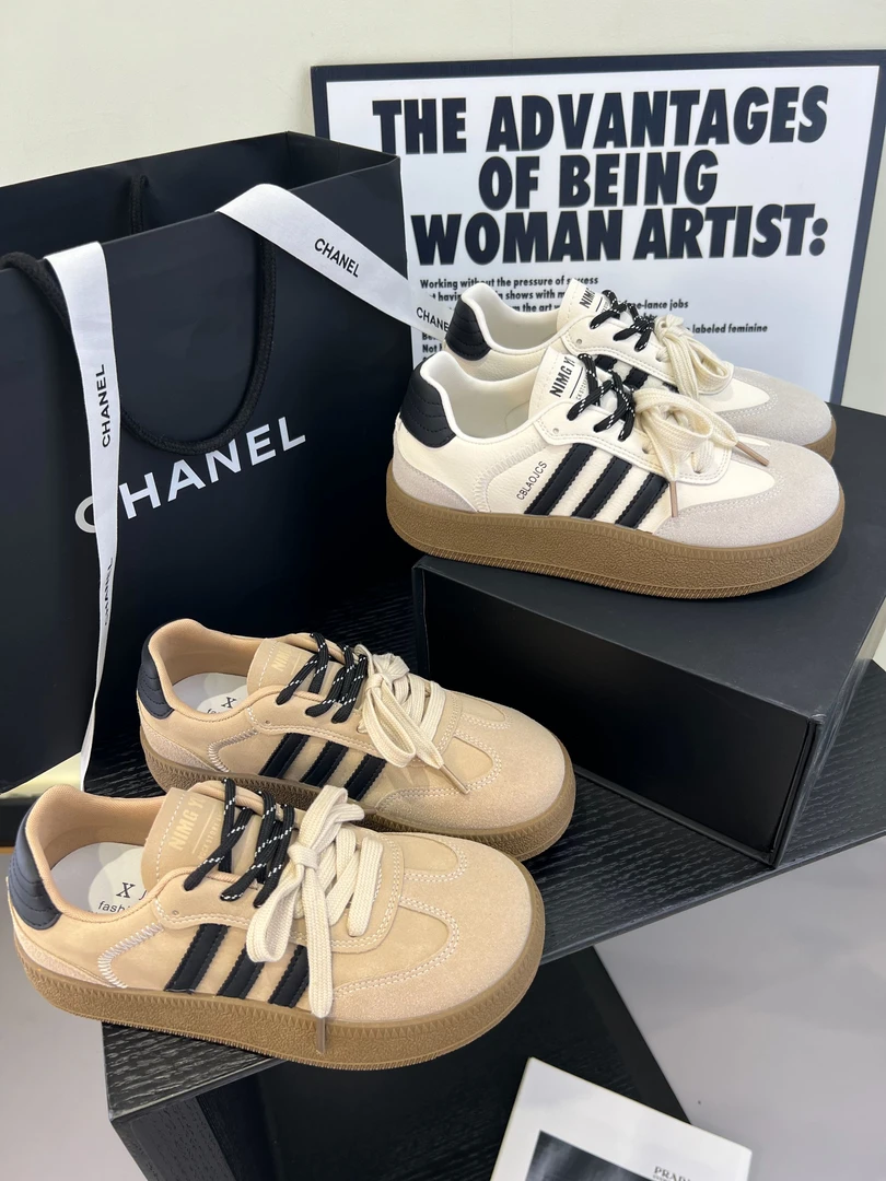 小敏家 清货~就几双 最最最百搭的德训鞋 双鞋带运动德训鞋N13