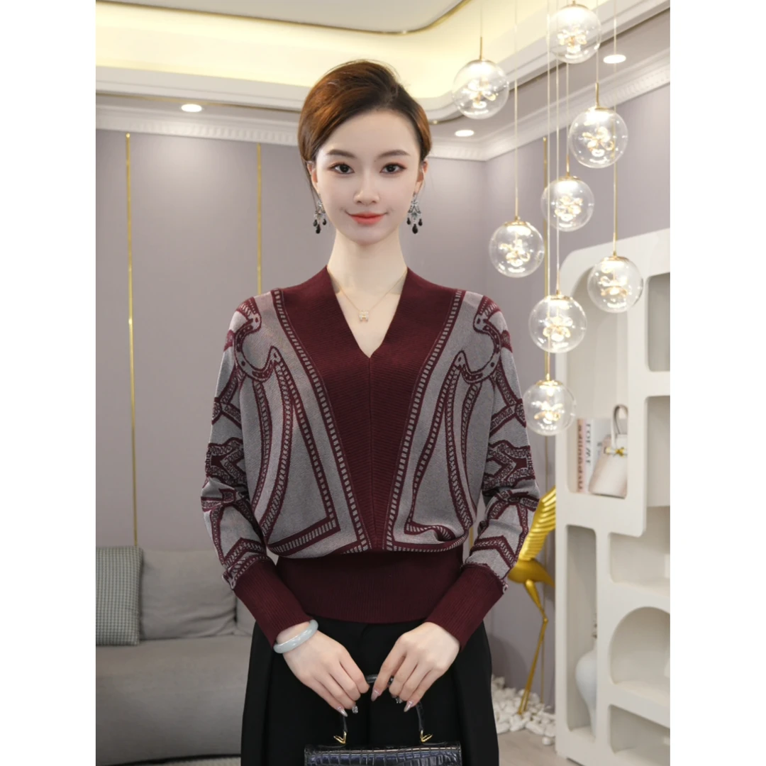 唐熹 2025秋冬新款【ZM24-Q610】含绵羊毛百搭宽松时尚套头针织衫女