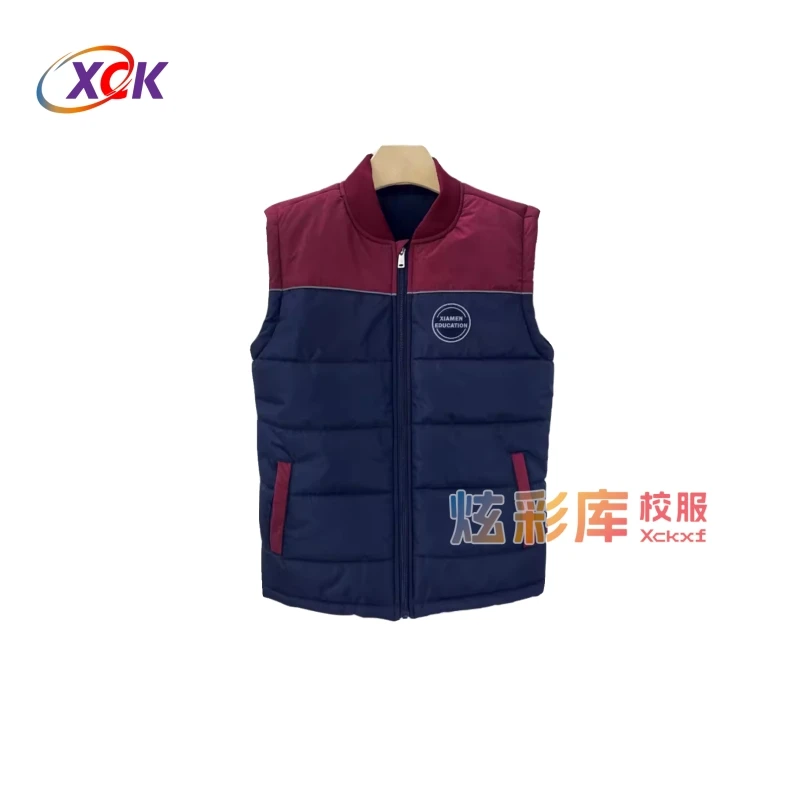 厦门中小学生学校直属同安思明运动校服棉马甲下单备注学校名