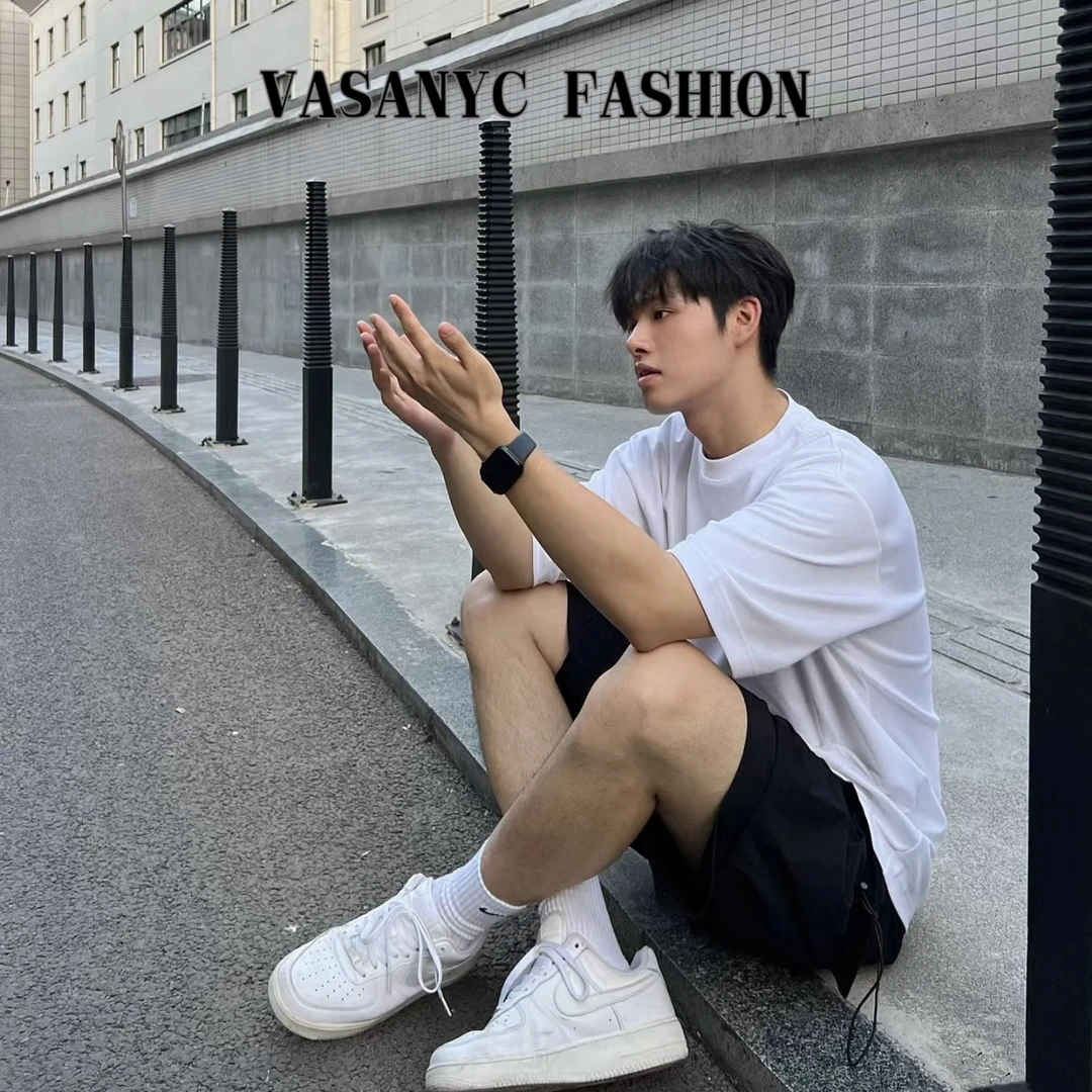 【人参花口袋】2024秋季新款面料半袖重磅短袖男女同款情侣款