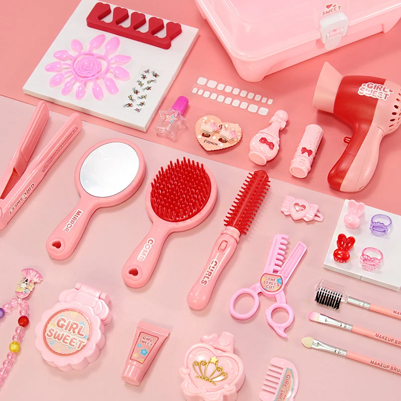 儿童品女童公主过家家生日礼物小女孩子玩具3-6岁化妆玩具盒