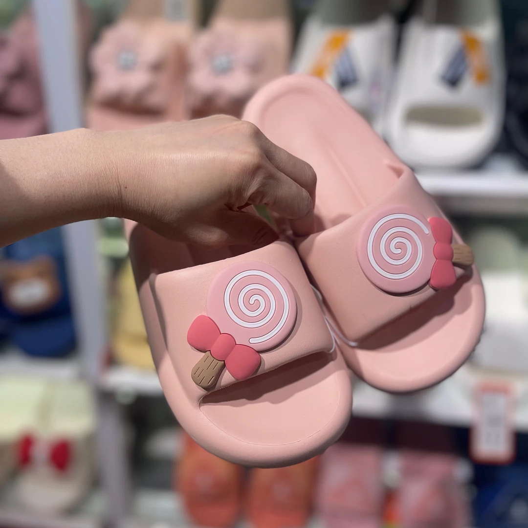 棒棒糖2305-27Q软eva超轻橡塑一体儿童精品凉拖