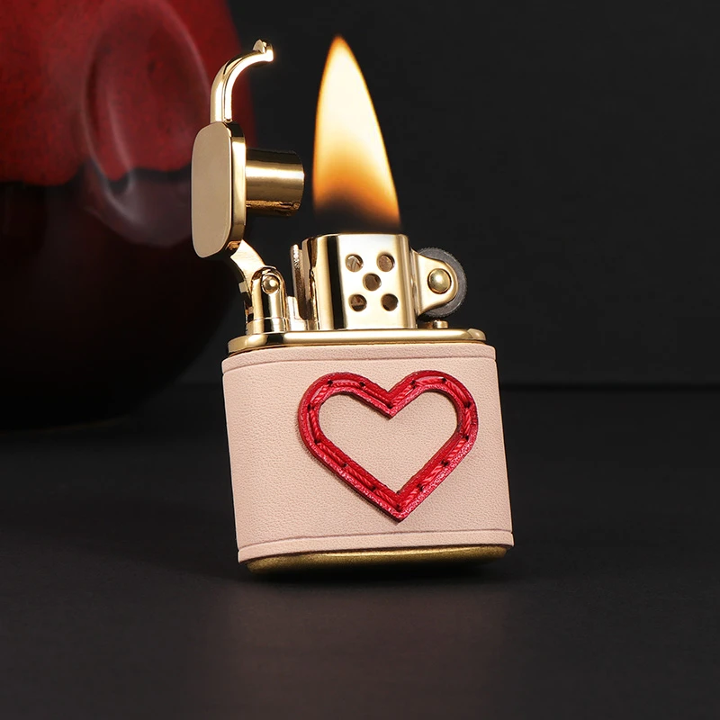 ZORRO佐罗老九门手工皮质一见倾心煤油防风打火机男女生生日礼物