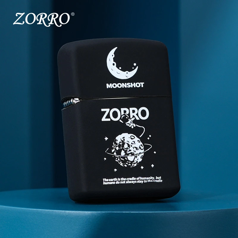 ZORRO佐罗正品打火机硅胶保护套保护壳月球打火机套男士防风创意