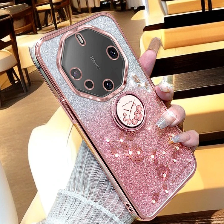 适用华为mate60rs非凡大师手机壳女款网红奢华支架全包防摔软壳潮