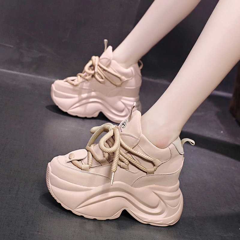 欧货老爹鞋女超火2024新款秋冬加绒厚底鞋子休闲小个子内增高女鞋