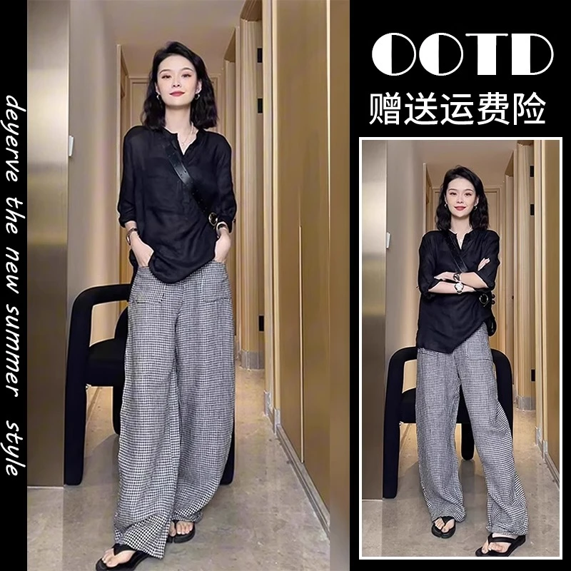 早春装搭配一整套时尚2025新款欧货盐系轻熟休闲炸街减龄两件套夏