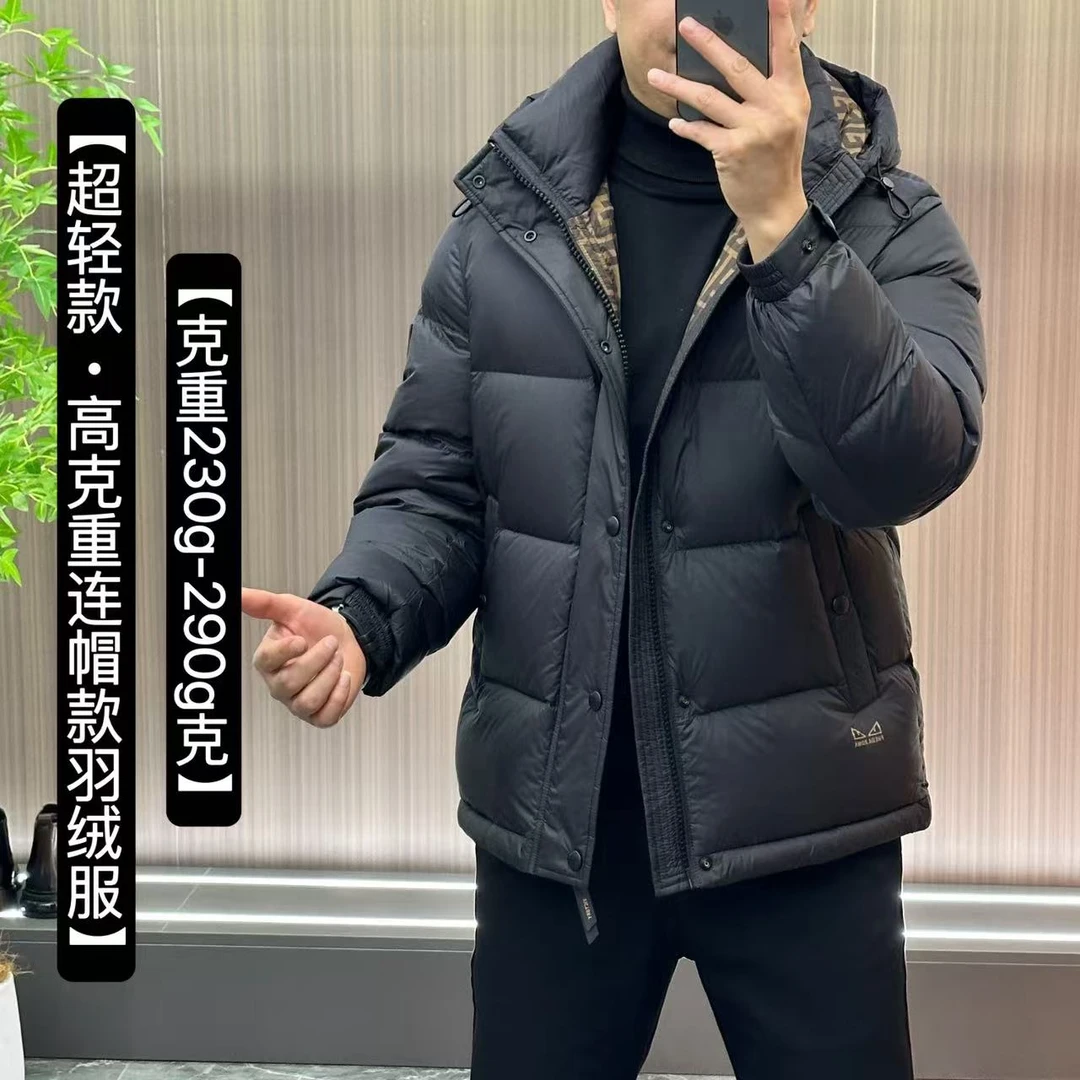 6665【羽绒服】欧货男士超轻•加厚款羽绒服•连帽款羽绒服