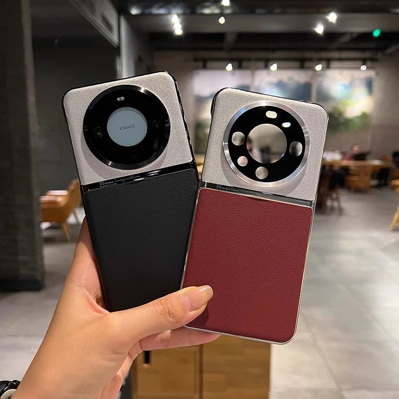 素皮华为mate60手机壳新款mate50pro保护套高档40Pro防摔磨砂男女