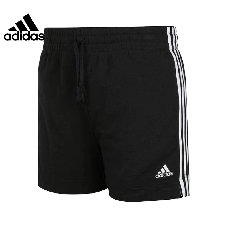 adidas夏季黑色女子运动训练舒适宽松透气休闲短裤GM5523高能感
