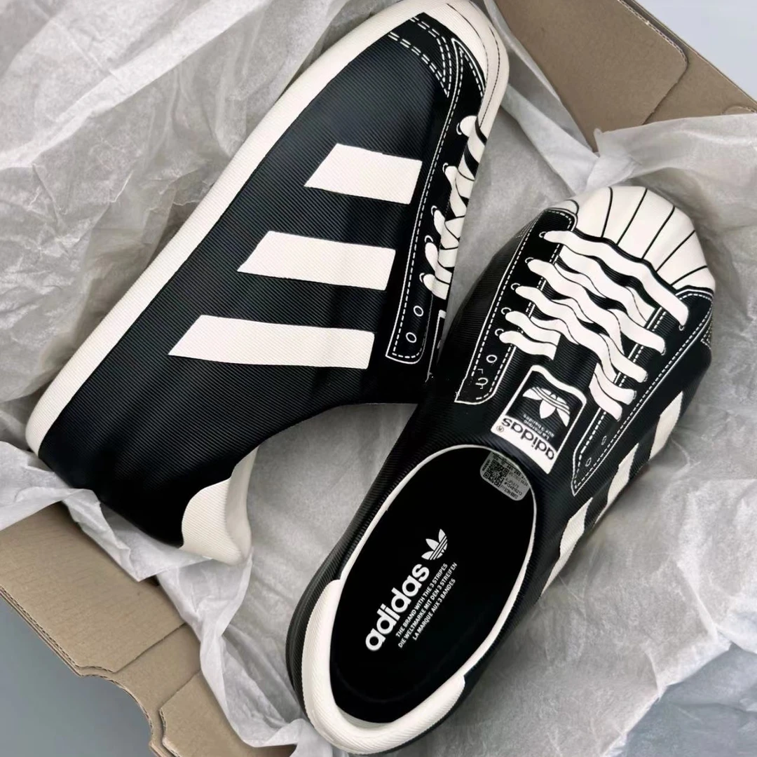 adidas三叶草ADIFOM夏季新款舒适贝壳头板鞋鞋JP5679高能感雅丹