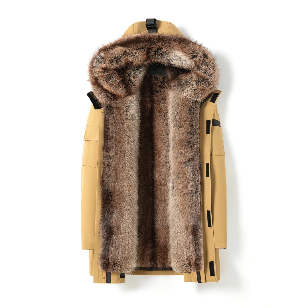 海宁新款秋冬季男士中长款派克服男士外套PK3034