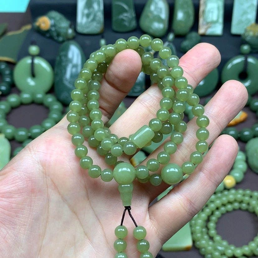 【闪购商品】岫岩老玉（透闪石质玉）颈饰未镶嵌旋*度