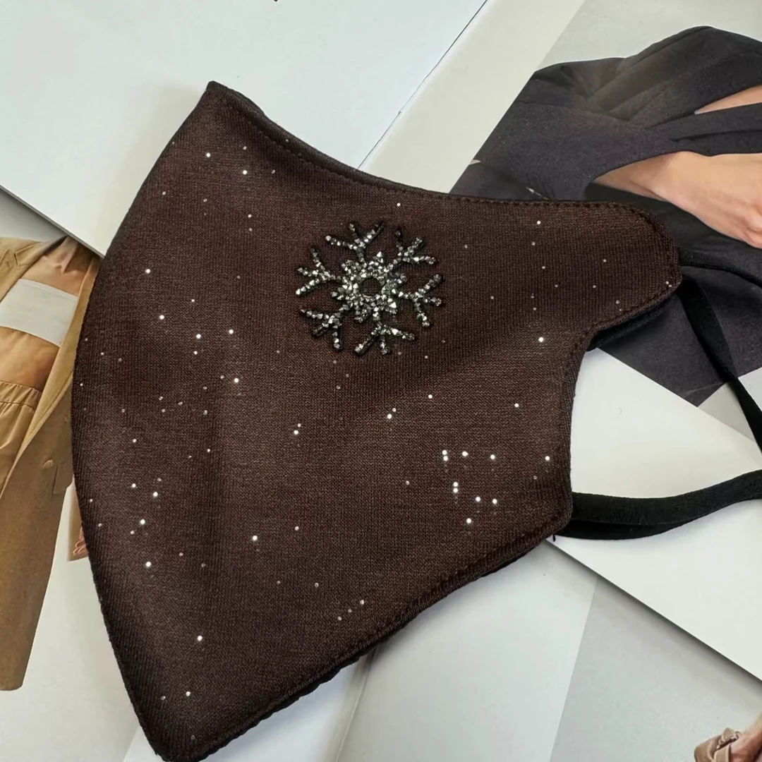 秋季新款雪花口罩星空纯棉布