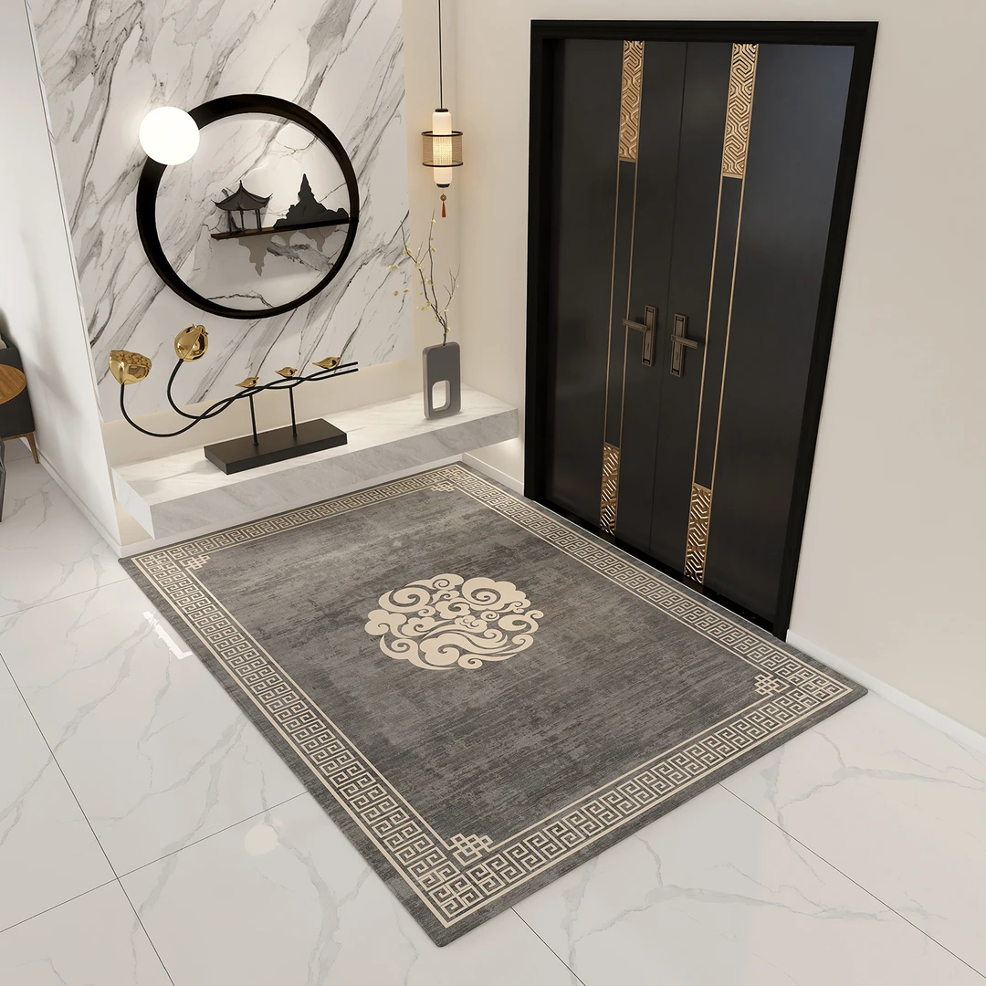 欧莱森新中式国风入户门地垫家用门口脚垫耐脏防滑免洗进门地毯