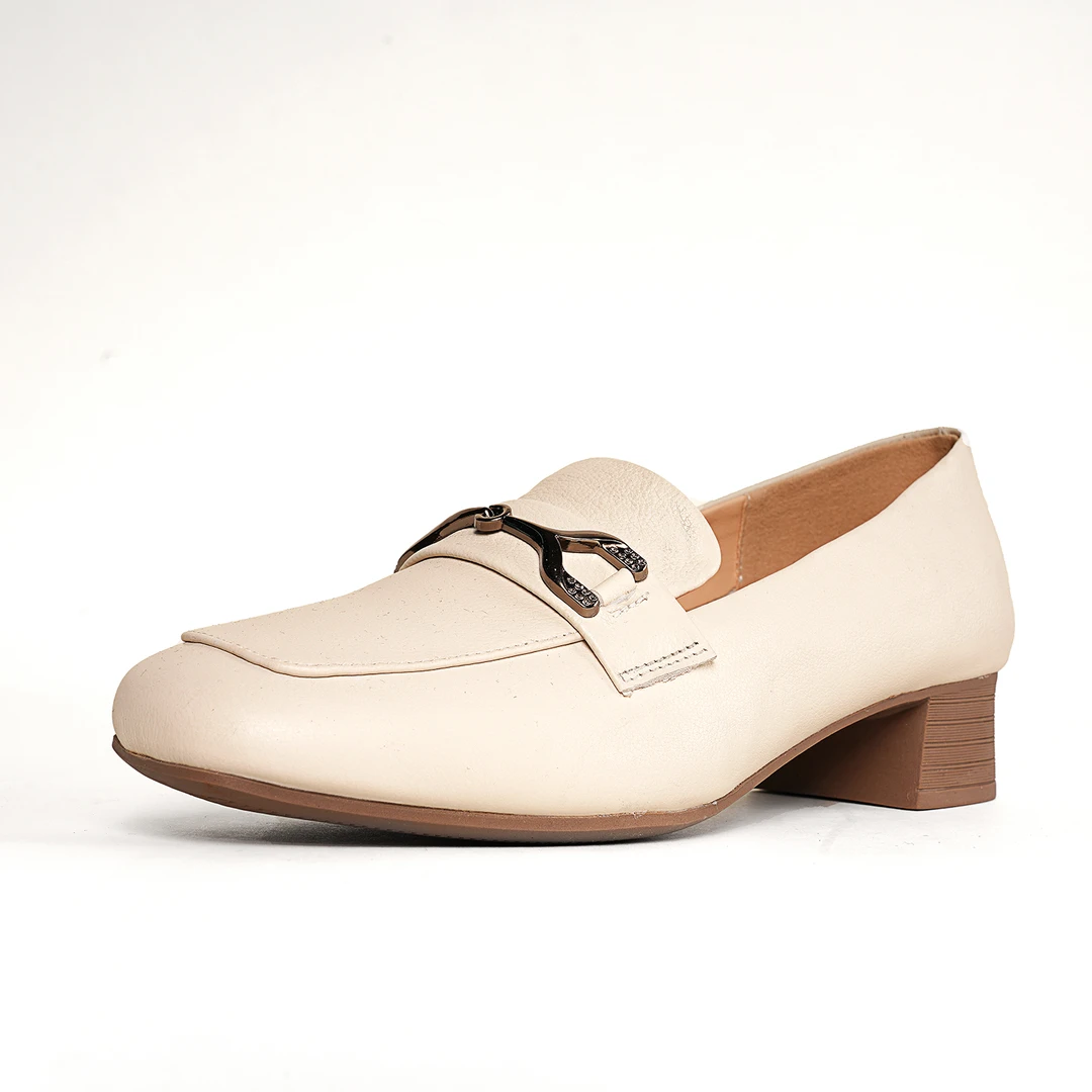 【秋季新款】复古纯色粗跟方头百搭乐福鞋X110