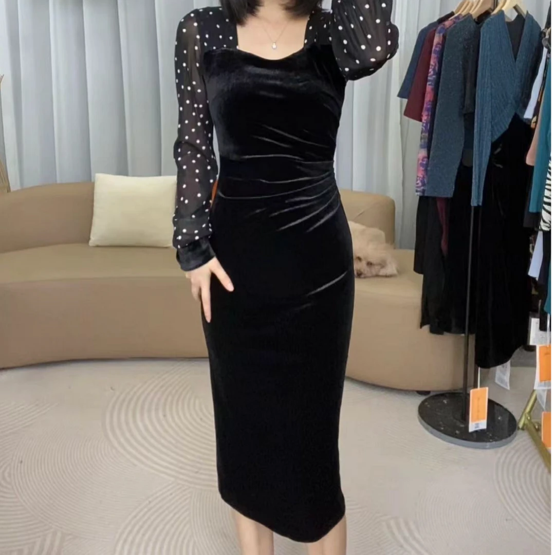 气质显瘦连衣裙显高洋气收腰显高轻奢YF695