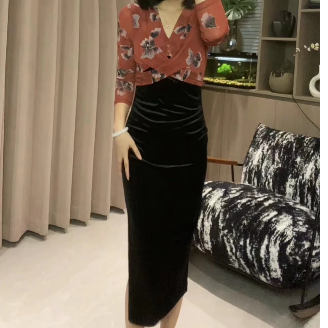 气质显瘦连衣裙显高洋气收腰显高轻奢YF617