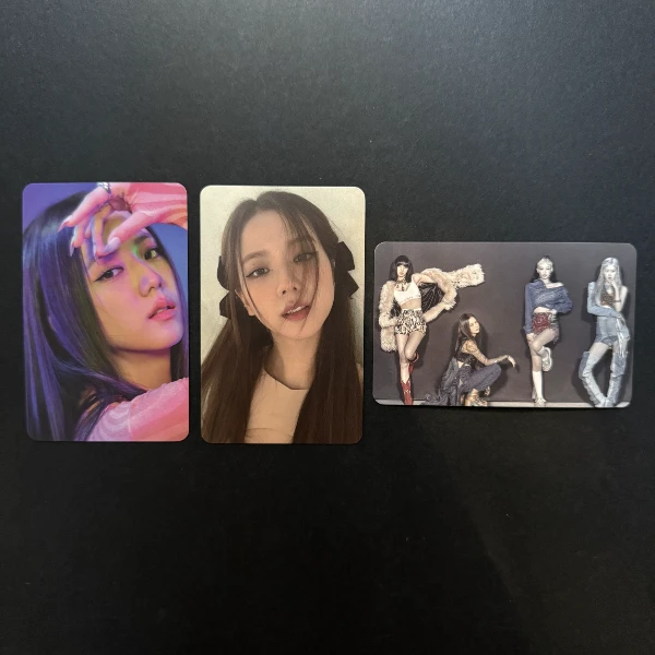 BLACKPINK墨蚝油K4单人特典卡团卡 蝴蝶秀银发肉牛仔莎挑染妮