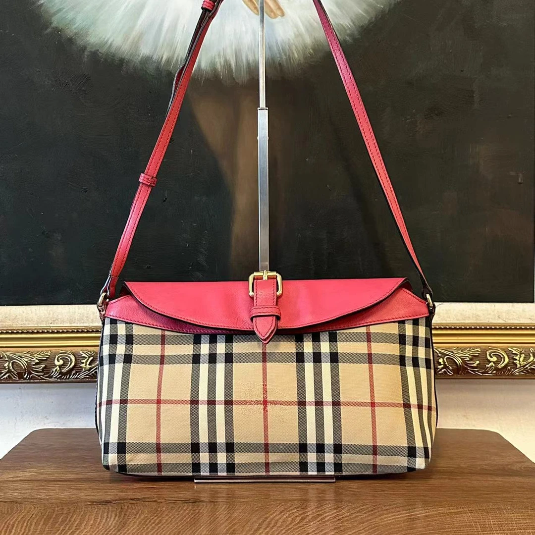 95新 BURBERRY/博柏利 90897巴宝莉单肩包经典单肩包
