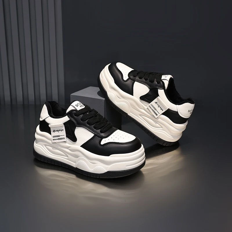 时尚厚底增高小白鞋女鞋2025年秋季新款爆款百搭透气运动休闲鞋LQ