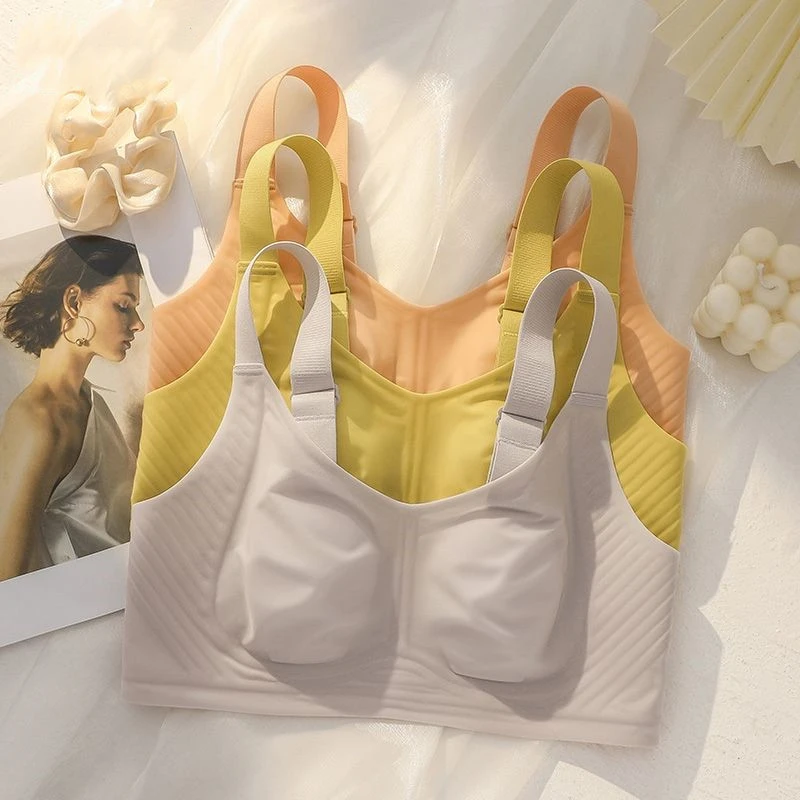 大胸显小内衣女夏季超薄款透气兔耳朵大码缩胸收副乳防下垂文胸罩