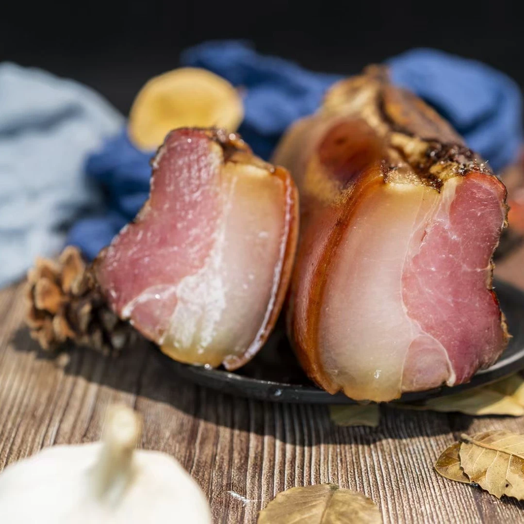 昭通农村杰哥家正宗柴火烟熏腊肉[二刀腊肉，五花腊肉}