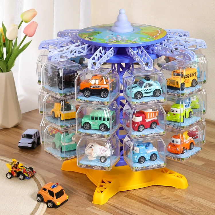 合金回力小汽车儿童工程车玩具仿真赛车飞机2024新款男孩模型套装