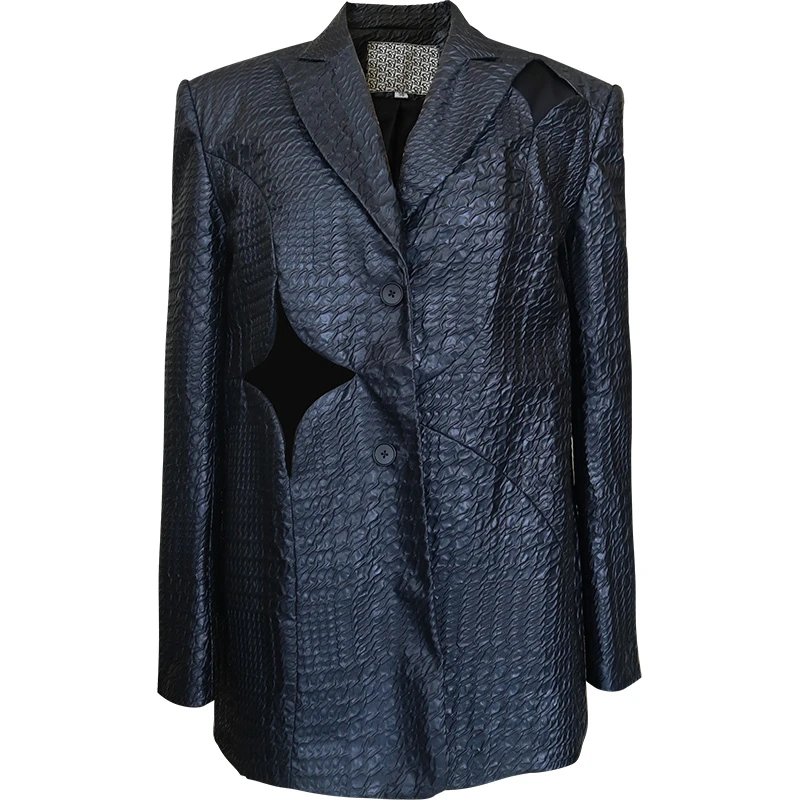 张千万×SIQI.Z 设计师款镂空宽松外套 AW22BLA20