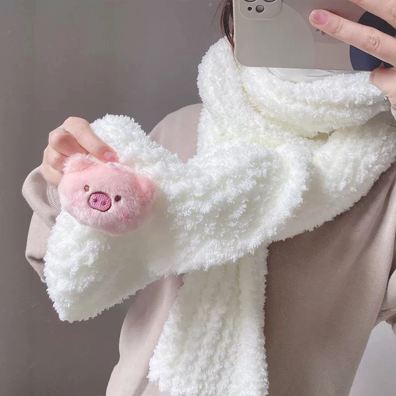 帕恰狗围巾毛线手工diy编织材料包冬季珊瑚绒线团自制送男女朋友