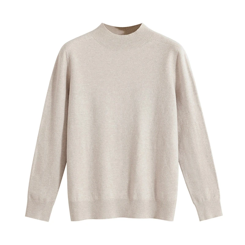【一线成衣】无缝羊毛锁温百搭亲肤针织衫
