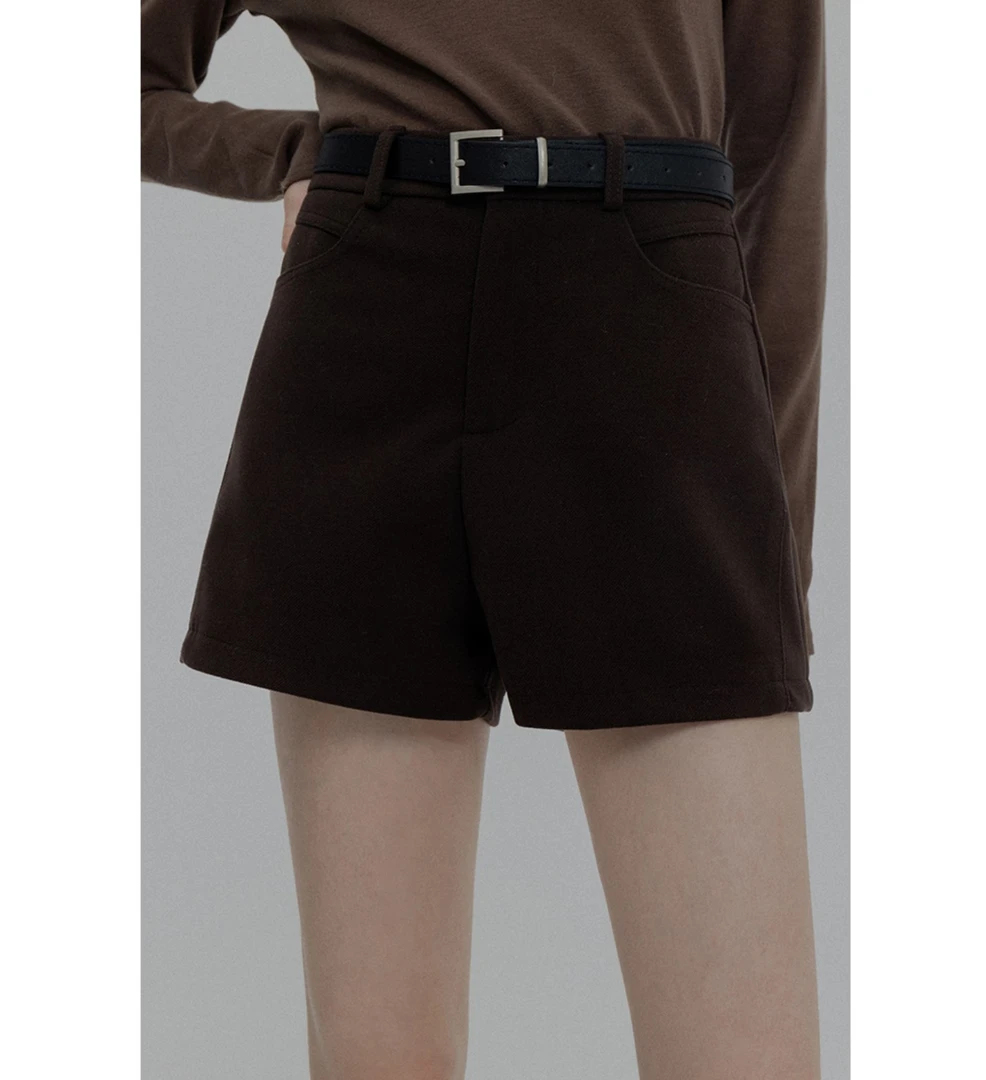 【一眼定情】秋冬百搭裤子通勤风休闲呢子西装短裤E23D7004AG