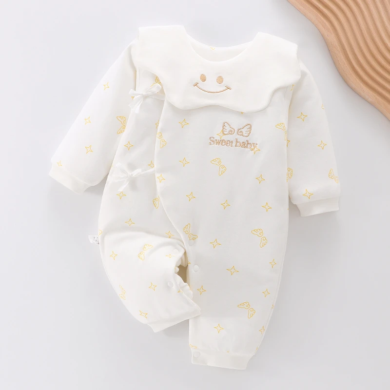 （新生儿）暄 天使小熊中厚棉蝴蝶衣