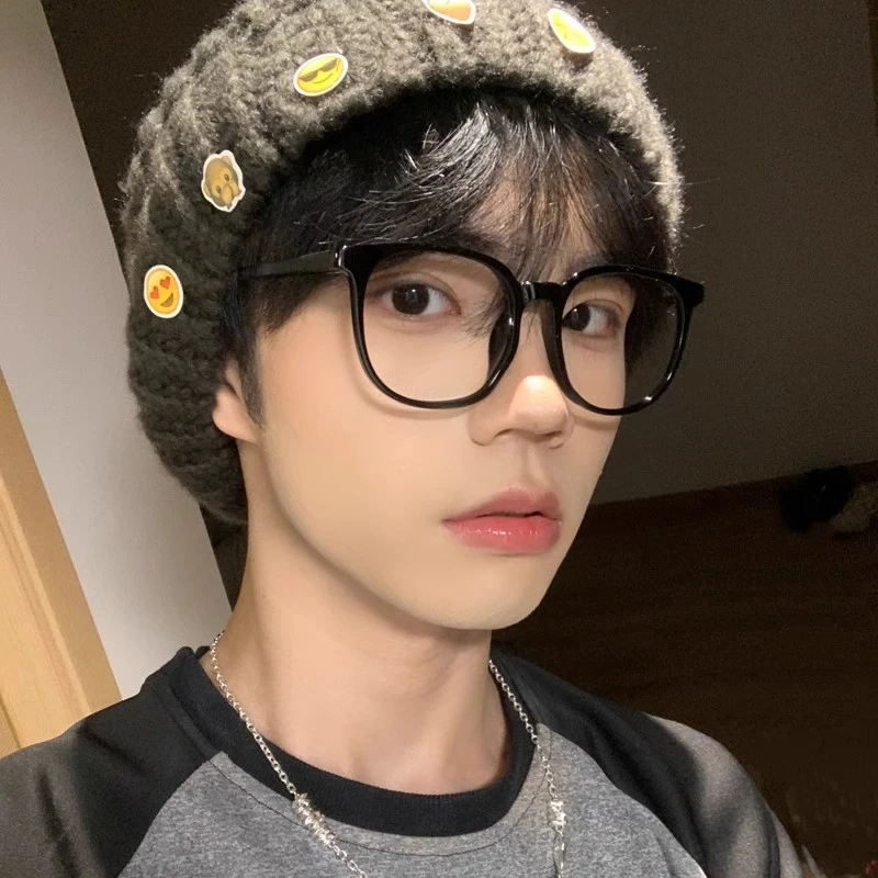 小红书冷茶色超轻大框近视眼镜女有度数学生男显脸小显瘦素颜神器