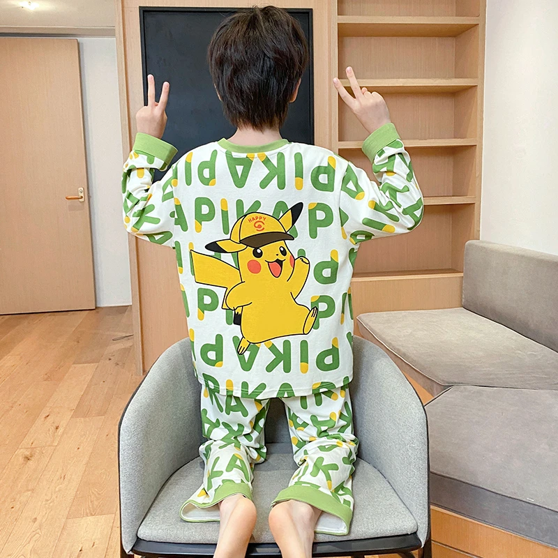 bejirog/北极绒儿童睡衣男童春秋薄款纯棉长袖2025新款冬季全棉