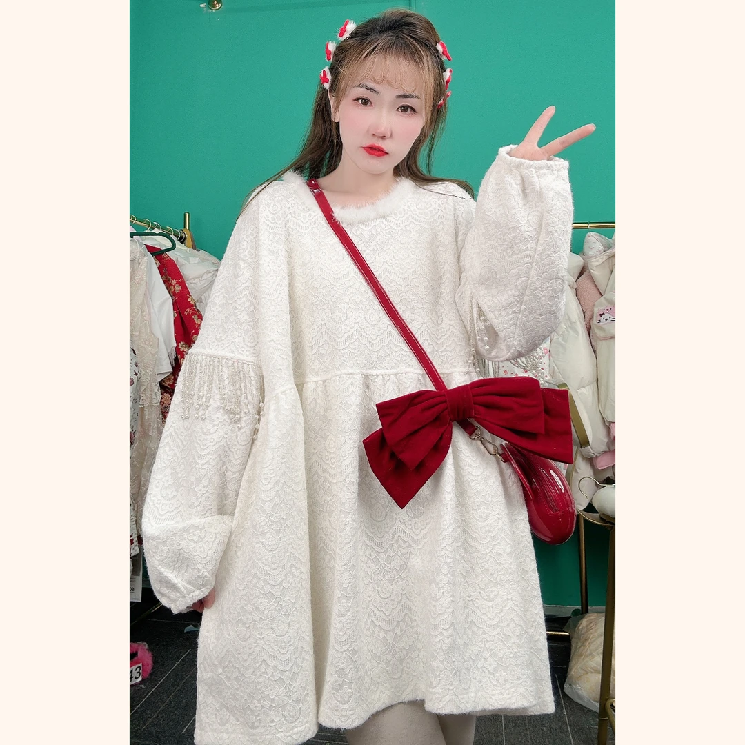 【001-180】春夏新款重工上衣 名媛风小众设计甜美减龄气质连衣裙女