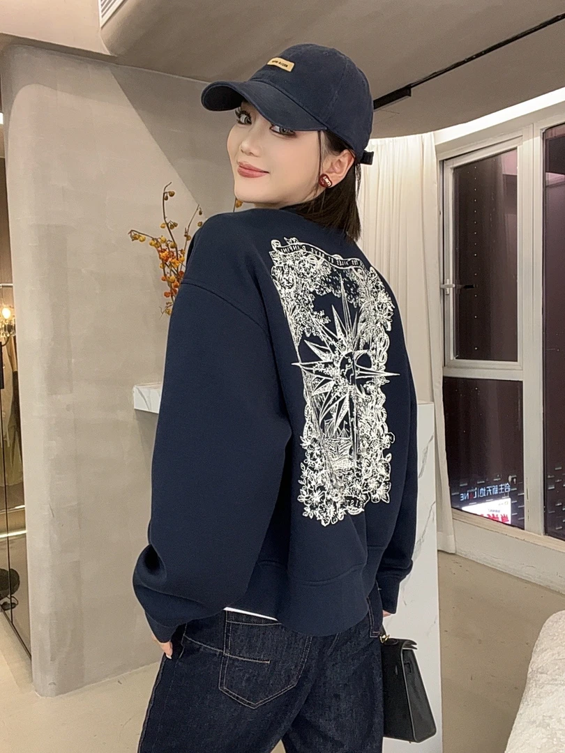 【Reoyddirne】秋季韩版设计感小众百搭字母外套116311