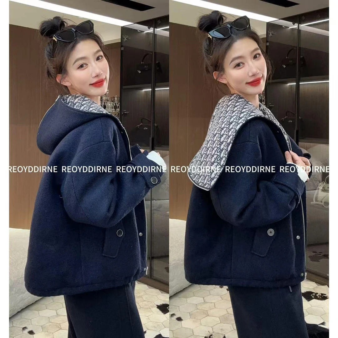 兔兔TUTU-【Reoyddirne】气质拉链设计感宽松百搭连帽羽绒服116522