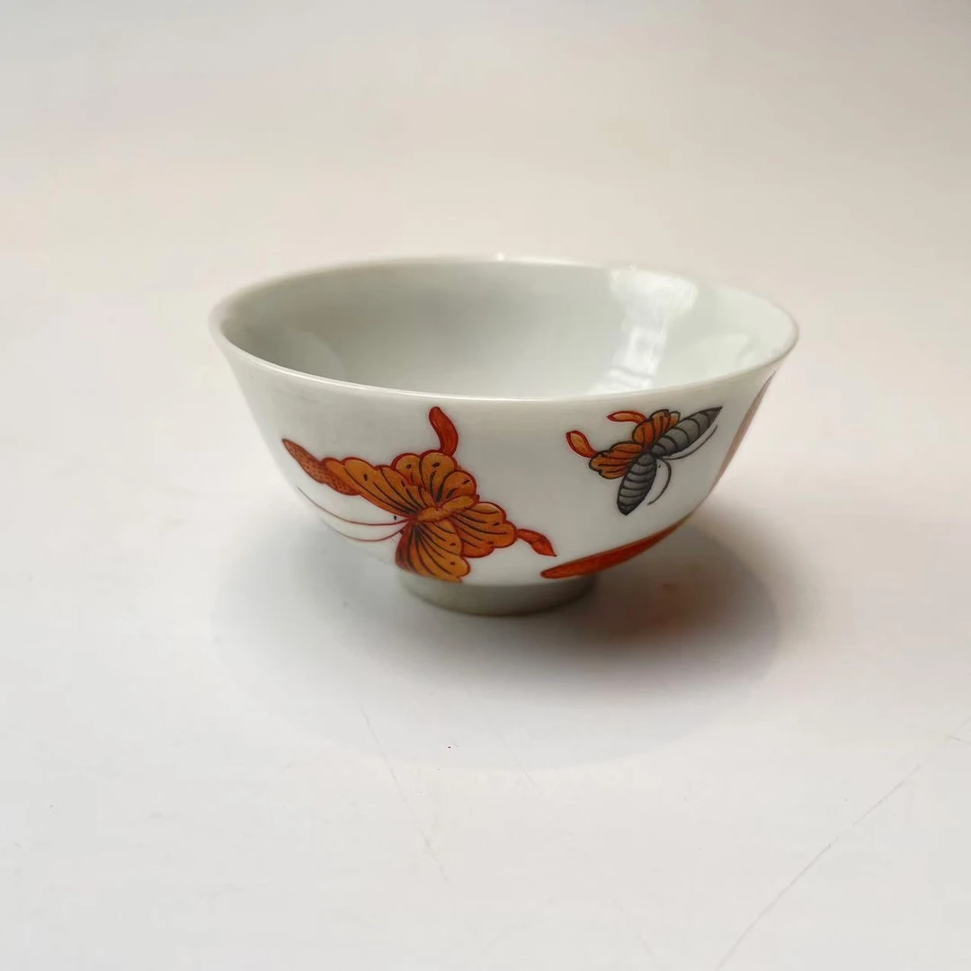 粉彩蝴蝶杯BY07X1209