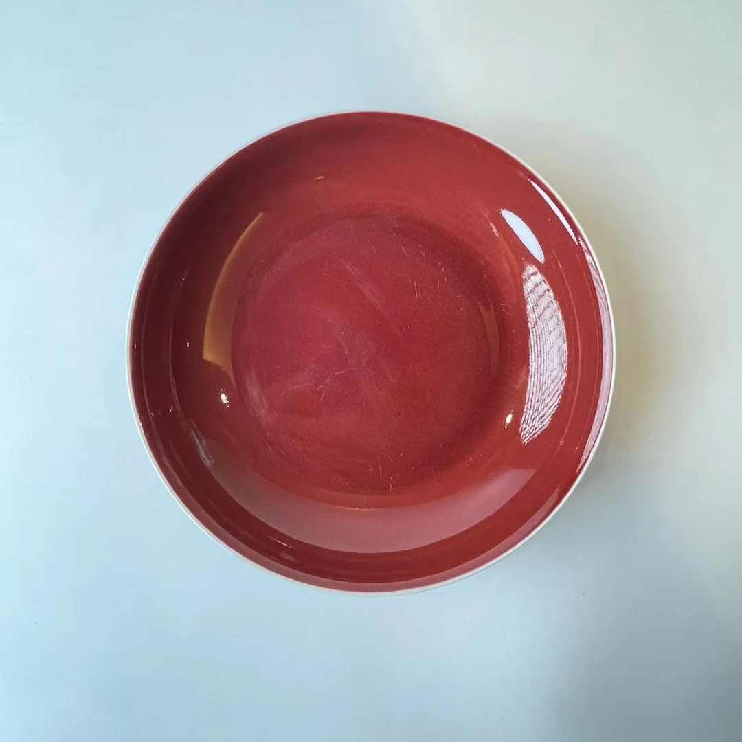 红釉赏盘BY07X1115