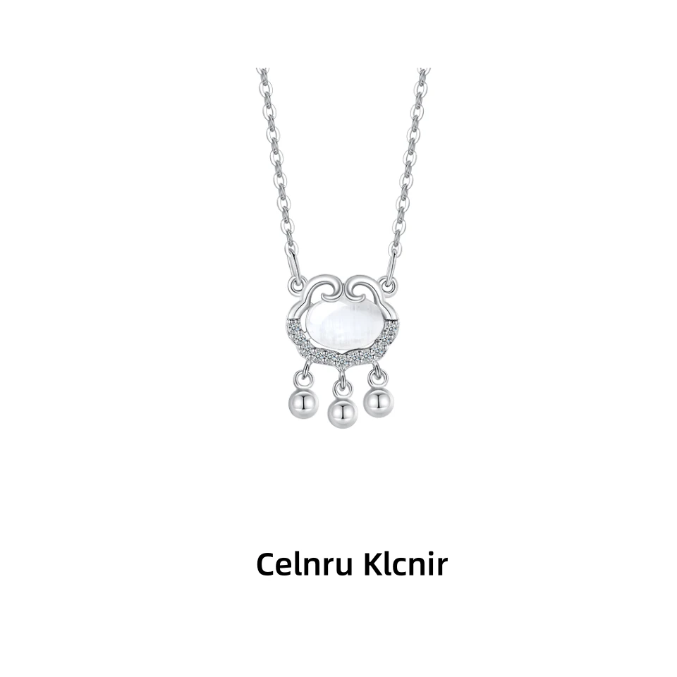 Celnru Klcnir 钛钢项链 平安锁项链女轻奢小众设计感长命锁骨链