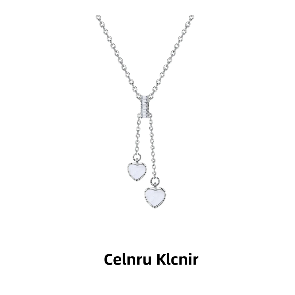 Celnru Klcnir 钛钢项链 流苏爱心项链女ins轻奢小众设计感锁骨链