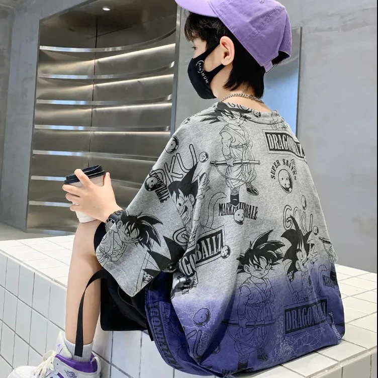 男童夏装短袖上衣2024新款中大童帅气洋气男孩夏季酷帅炸街网红潮