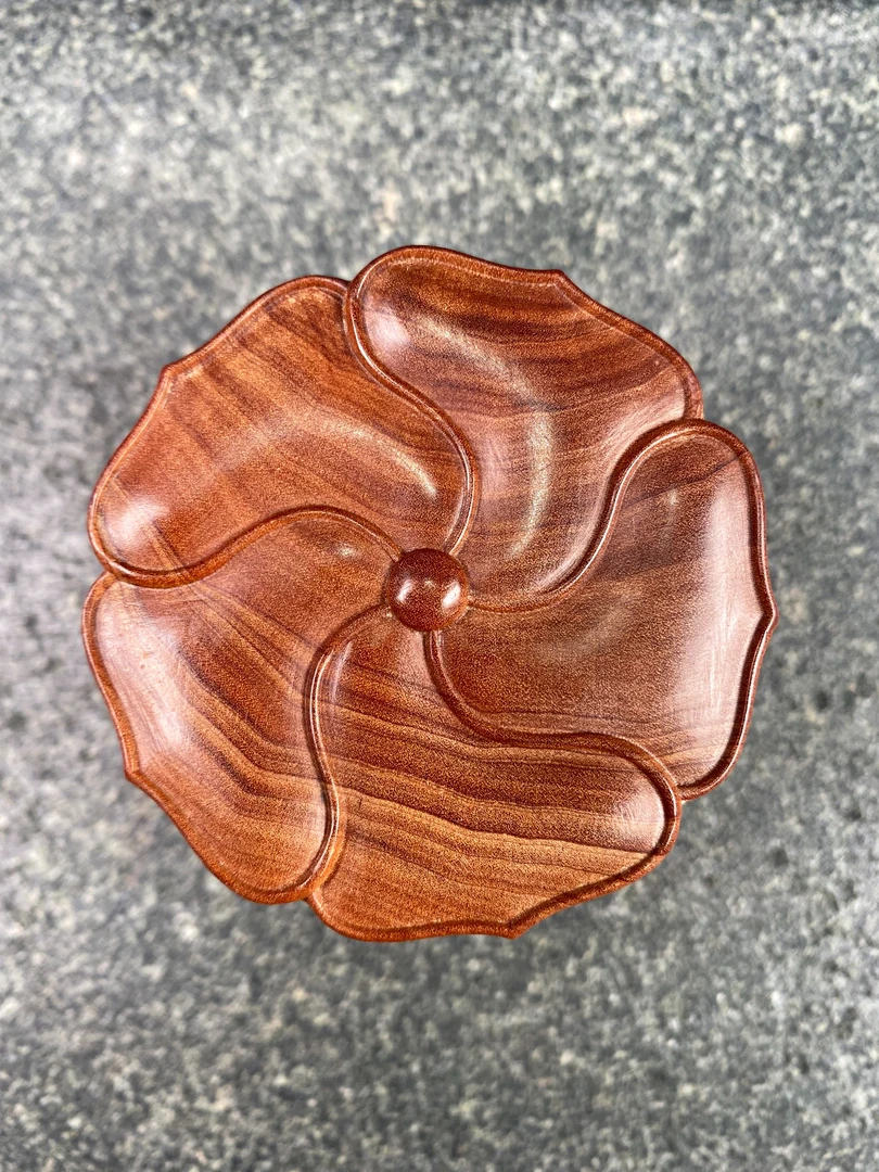 老山檀香横纹黑肉葵花盒香盒品香罐 文玩好物【明善檀】