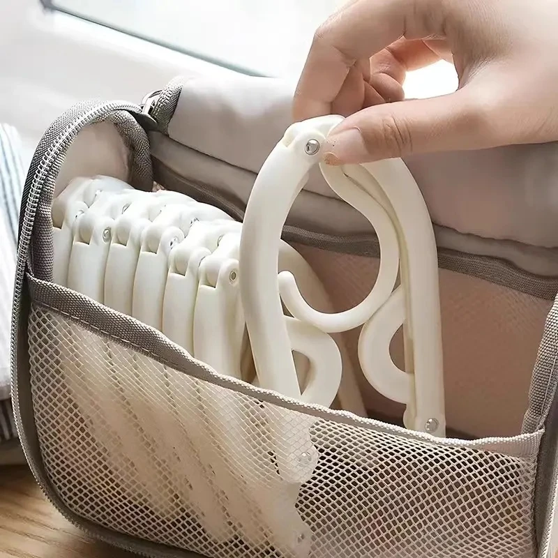 折叠衣架旅行户外出差便携家用学生无痕晾衣架可折叠内衣袜子架