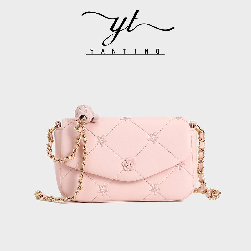 夏季小香风链条小包时尚潮流菱格单肩斜挎女士小方包YT8011