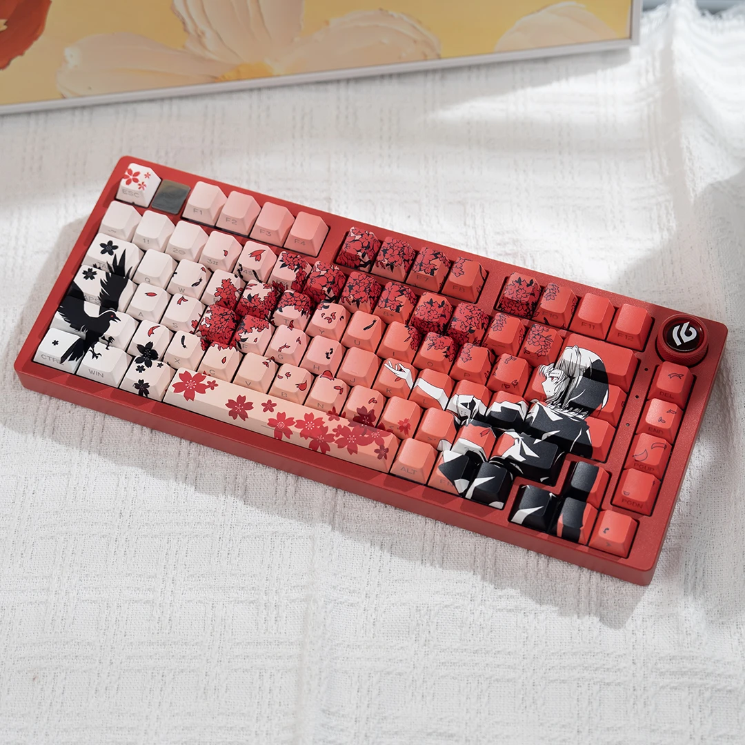 LEOBOGHI75成品铝坨坨客制化侧刻透光机械键盘办公电竞游戏专用