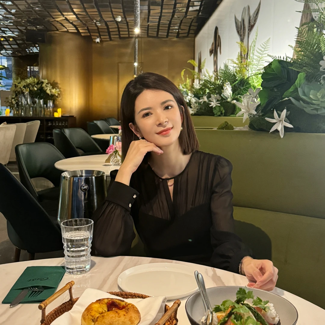 ANGELIAORIGINAL优雅的她 25年春款桑蚕丝拼接显瘦收腰连衣裙024#