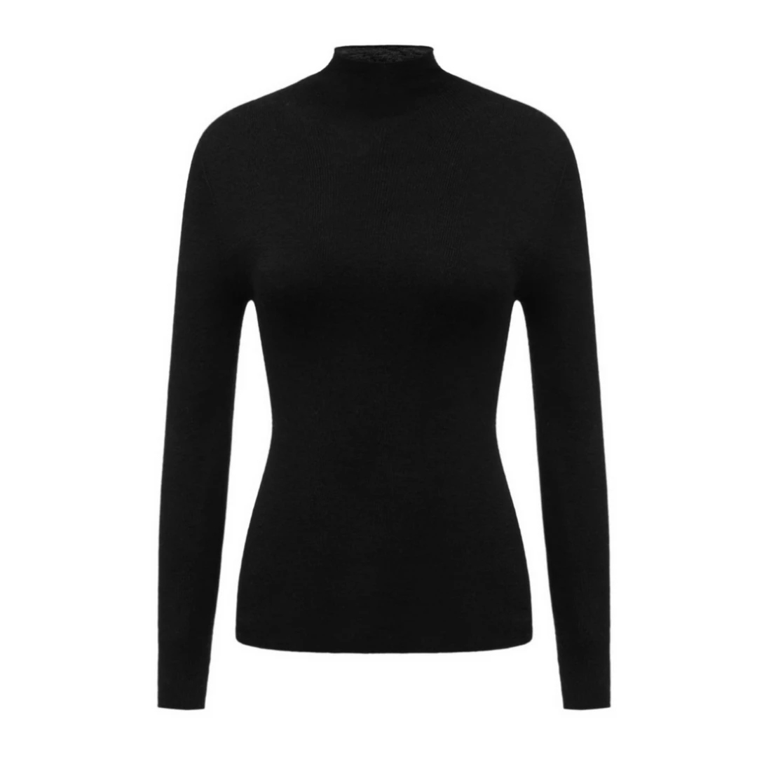 ANGELIAORIGINAL超细100绵羊毛 秋冬半高领百搭显瘦打底衫#308